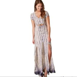 Buckle Honey Punch Tye Dye Maxi Dress Large NEW!!!